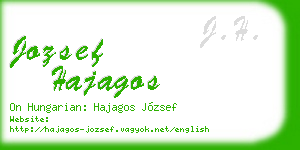 jozsef hajagos business card